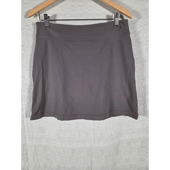 Athleta Pants - Athleta Gray Active Skort Built-in Mesh Shorts Supplex Lycra Size M Hiking Gym